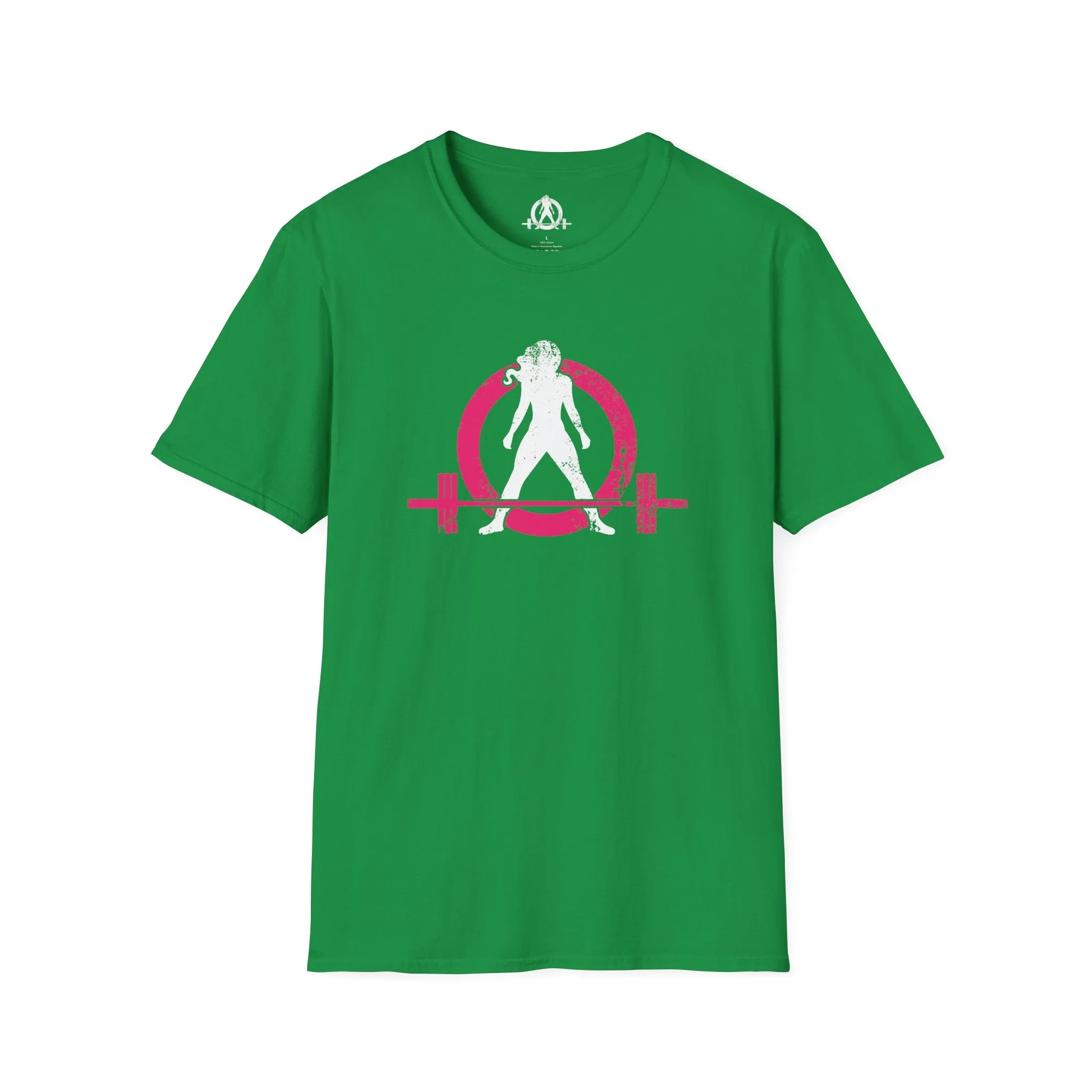 Unisex Softstyle T-Shirt - Color Distressed Logo - Plain Back