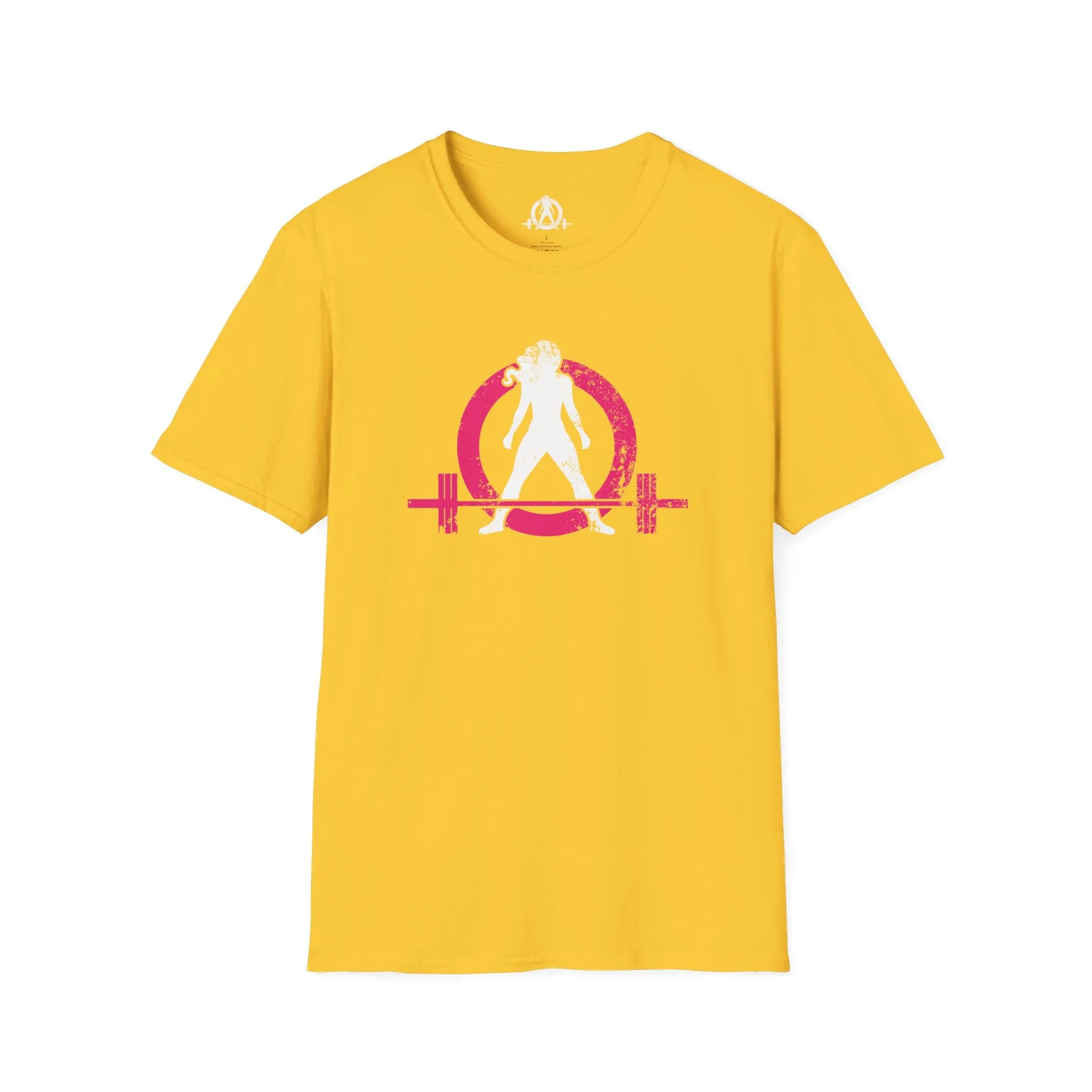 Unisex Softstyle T-Shirt - Color Distressed Logo - Plain Back