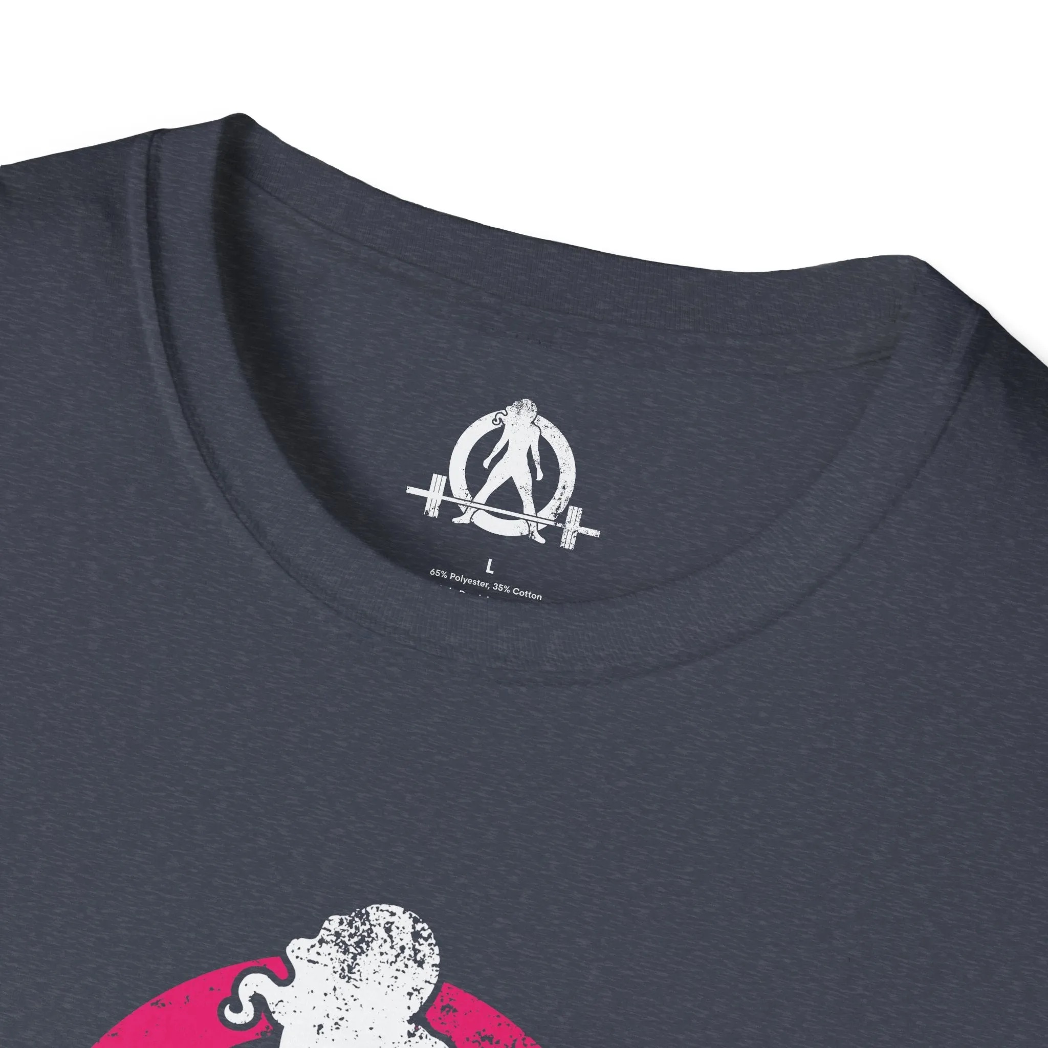 Unisex Softstyle T-Shirt - Color Distressed Logo - Plain Back