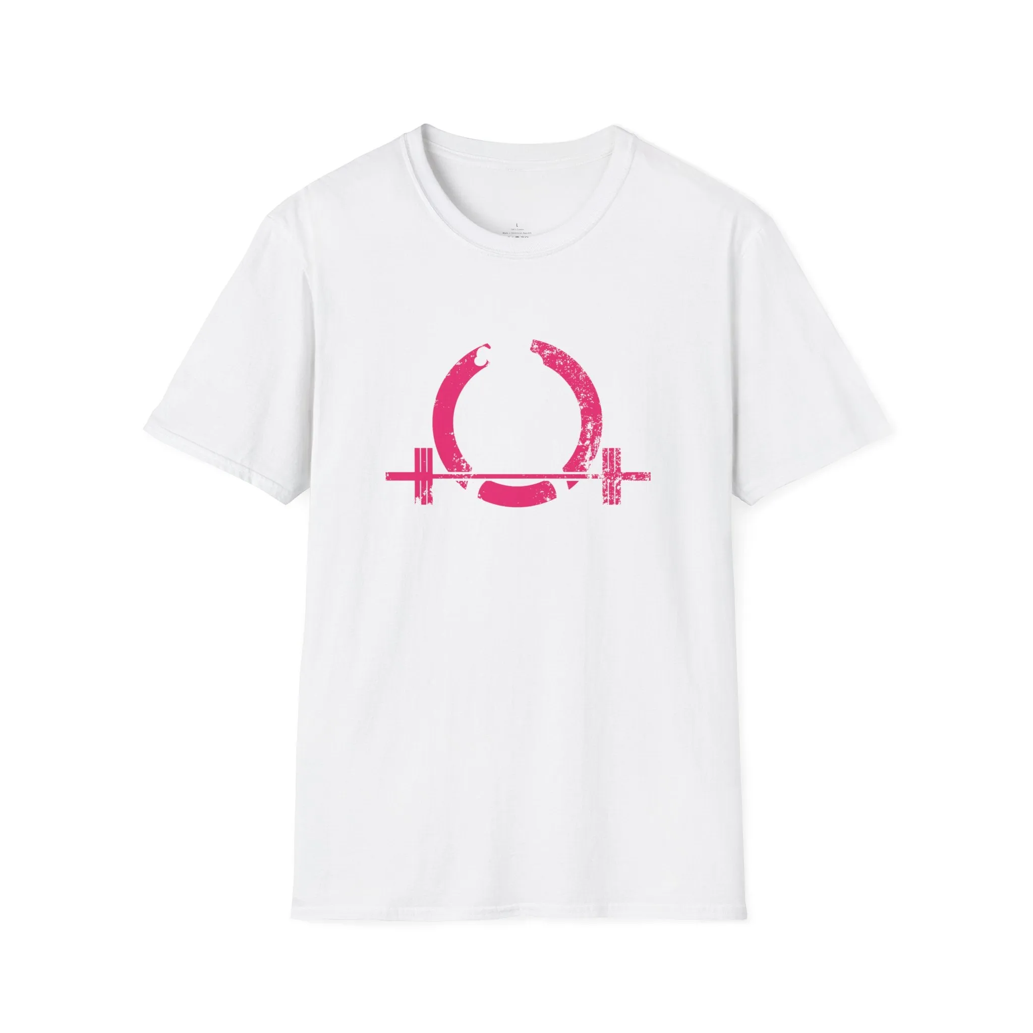 Unisex Softstyle T-Shirt - Color Distressed Logo - Plain Back