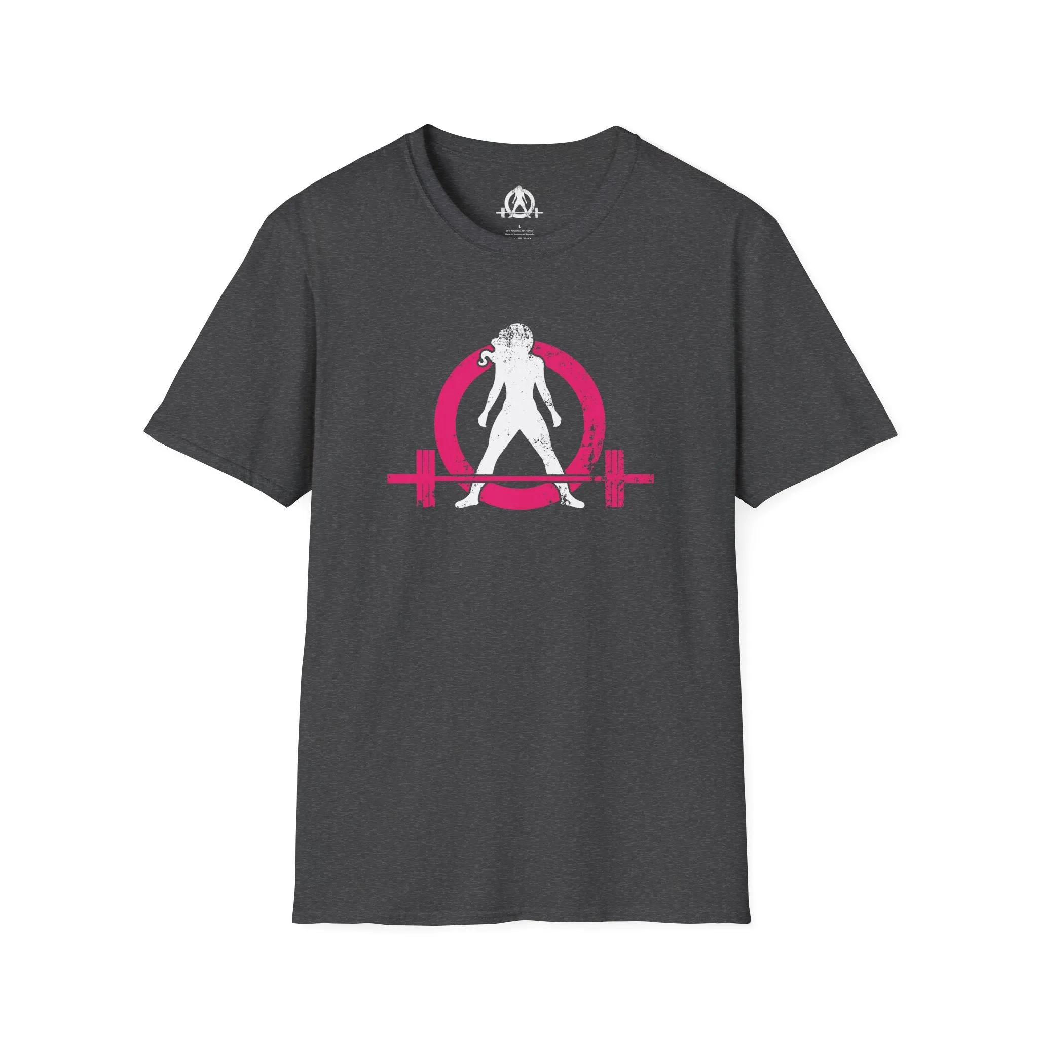 Unisex Softstyle T-Shirt - Color Distressed Logo - Plain Back