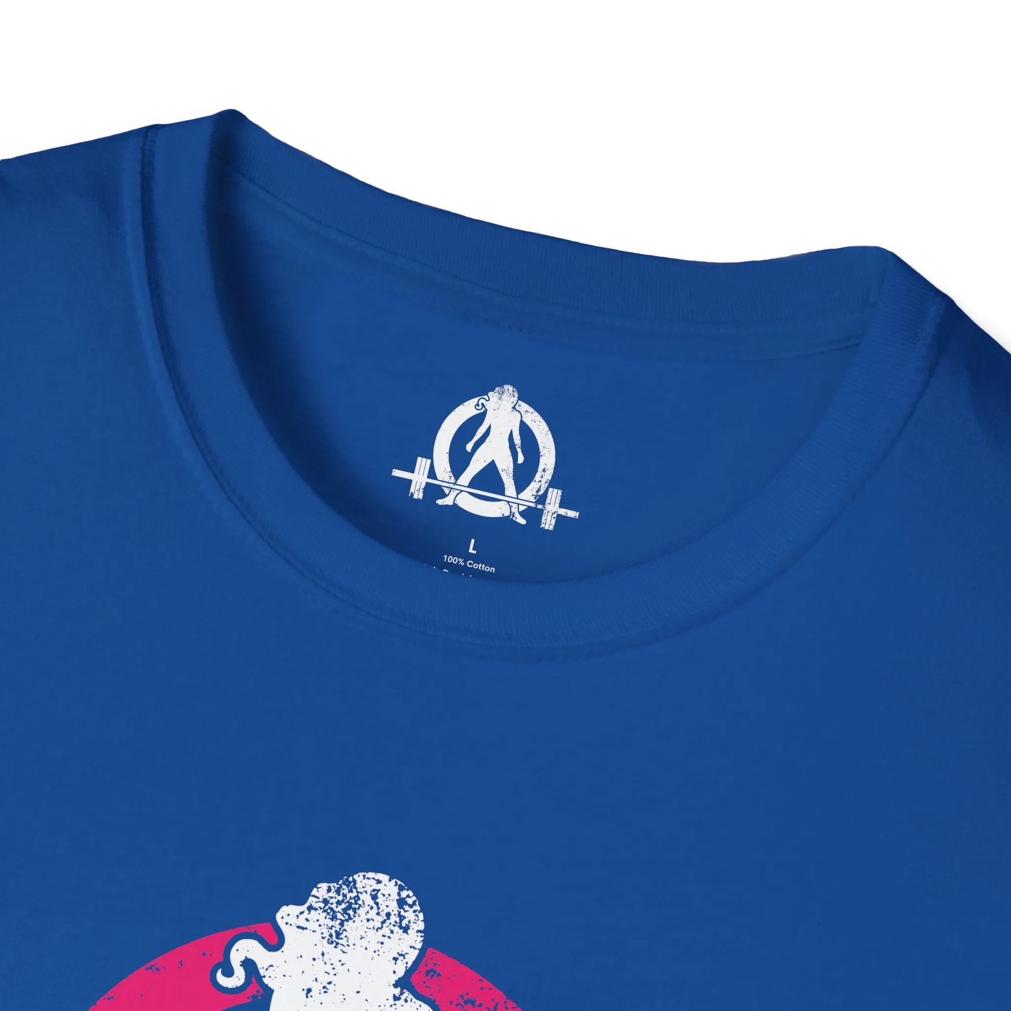 Unisex Softstyle T-Shirt - Color Distressed Logo - Plain Back