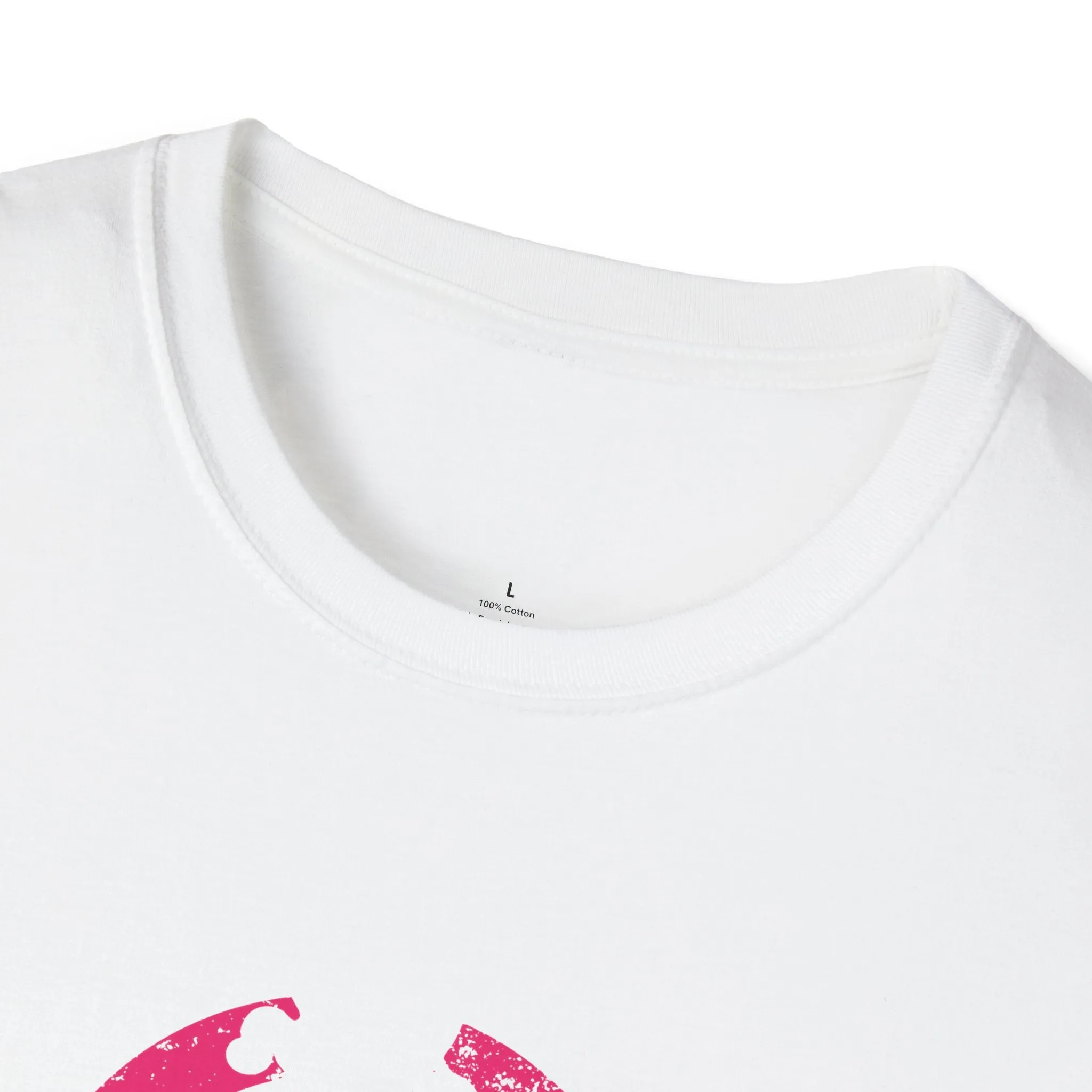 Unisex Softstyle T-Shirt - Color Distressed Logo - Plain Back
