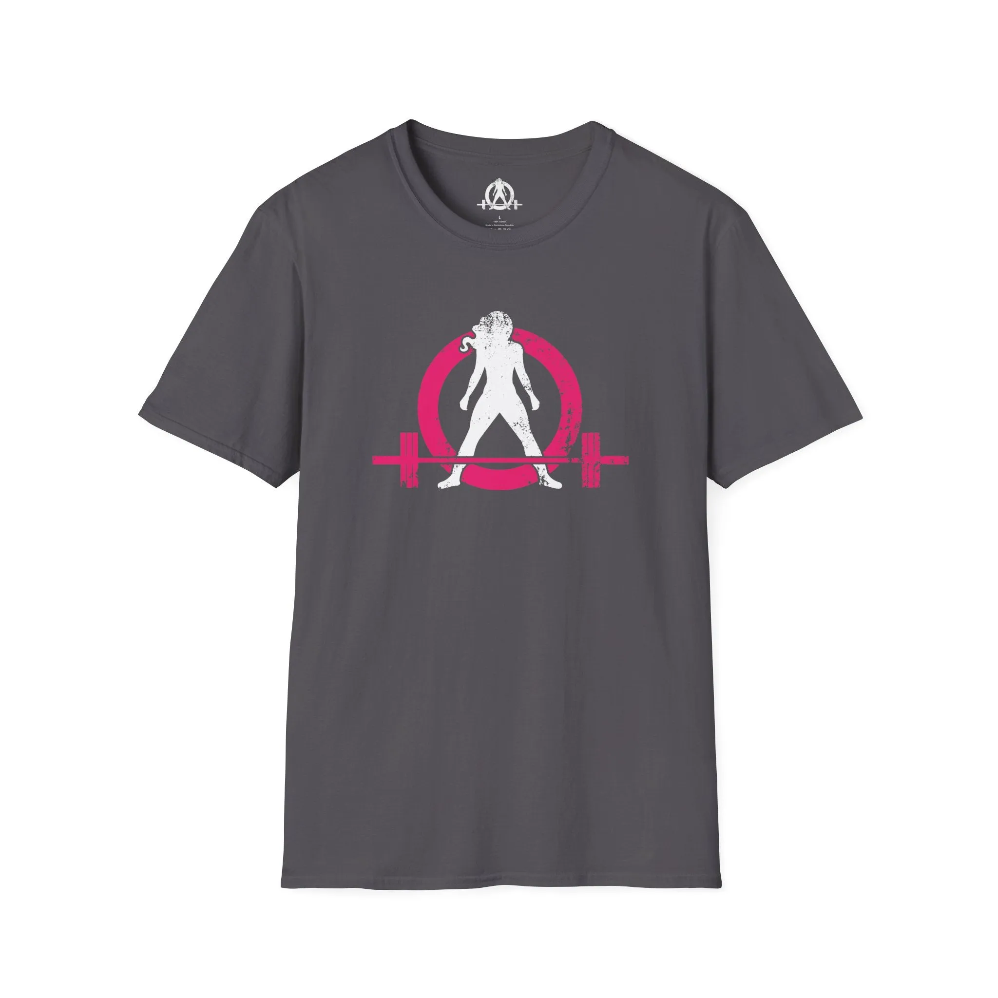 Unisex Softstyle T-Shirt - Color Distressed Logo - Plain Back