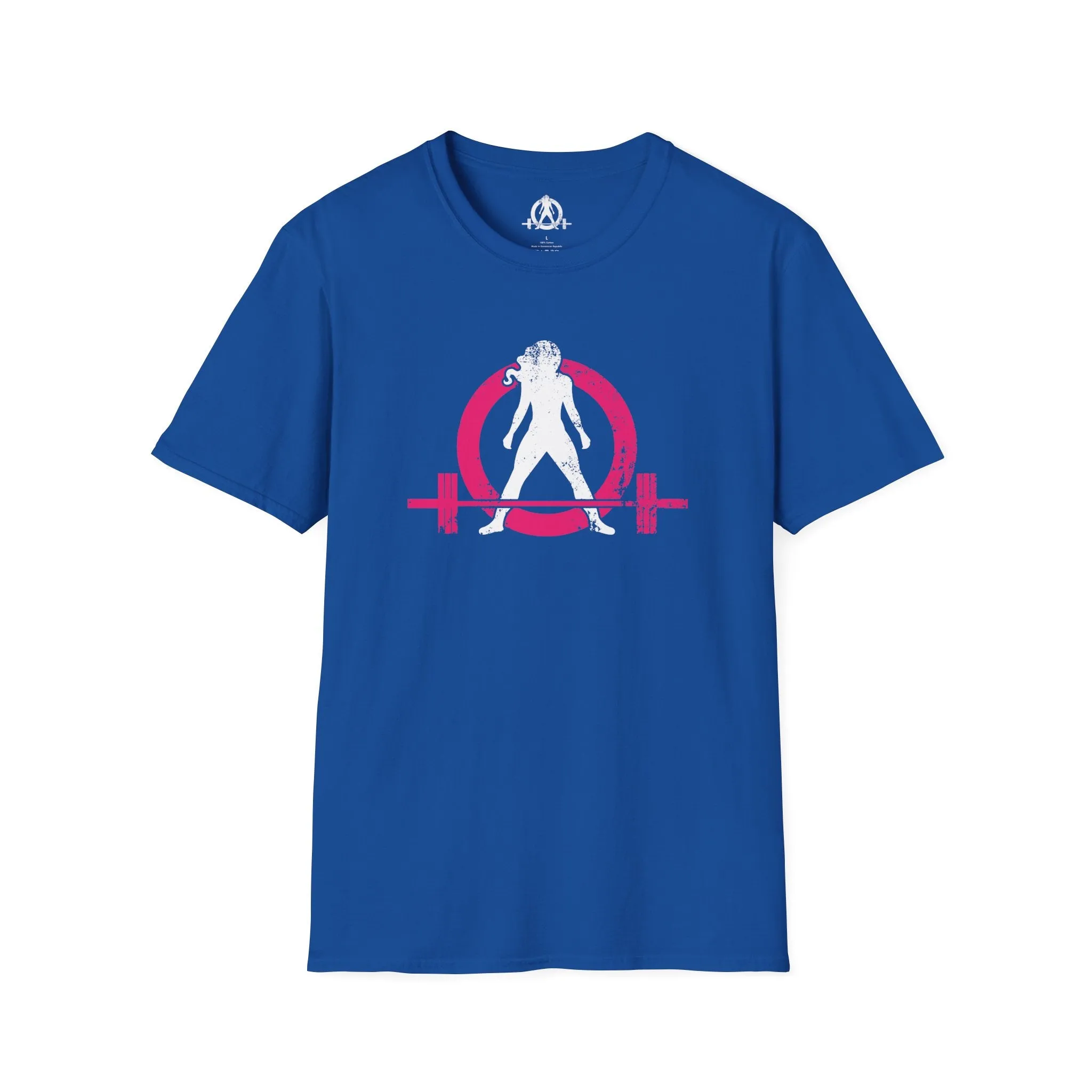 Unisex Softstyle T-Shirt - Color Distressed Logo - Plain Back