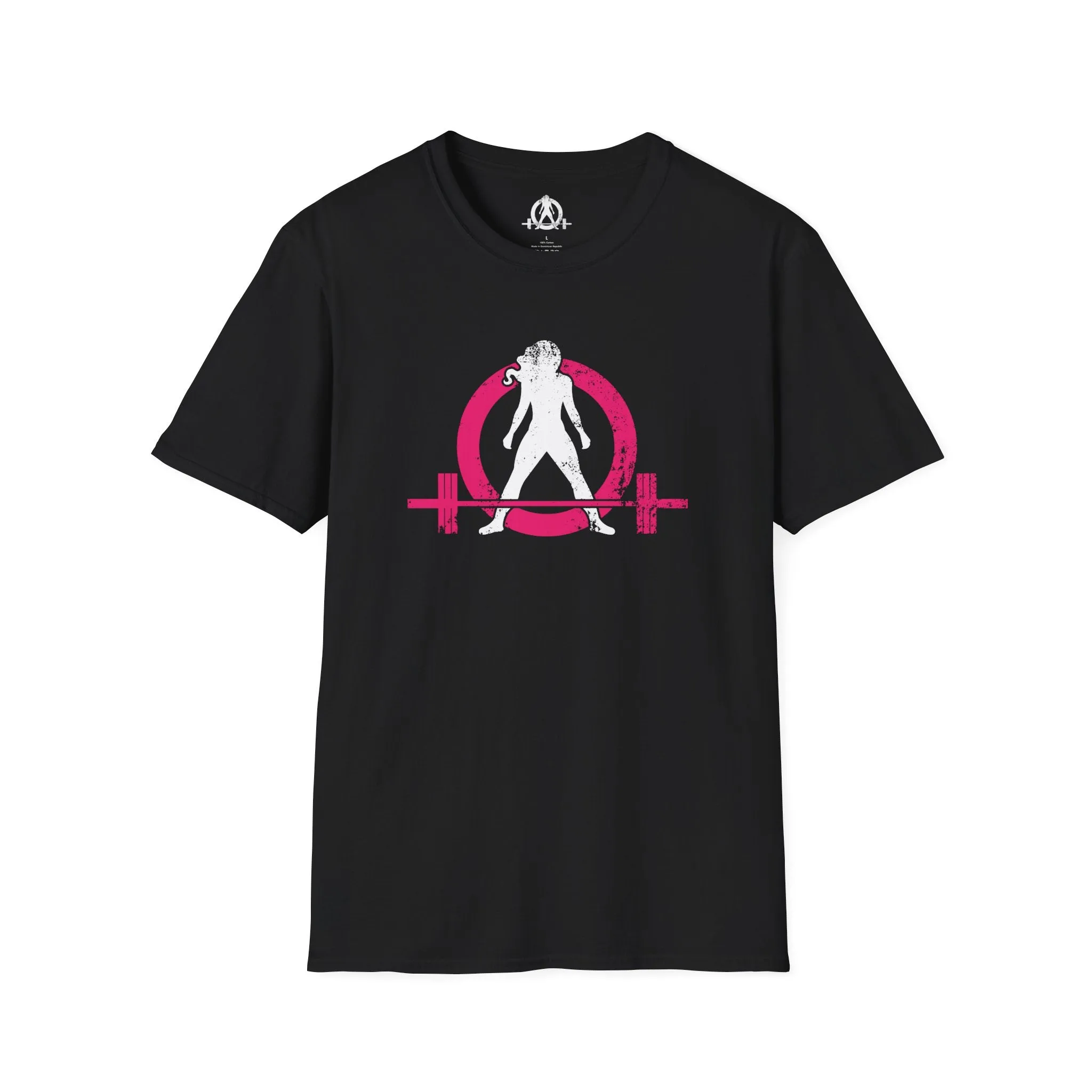 Unisex Softstyle T-Shirt - Color Distressed Logo - Plain Back