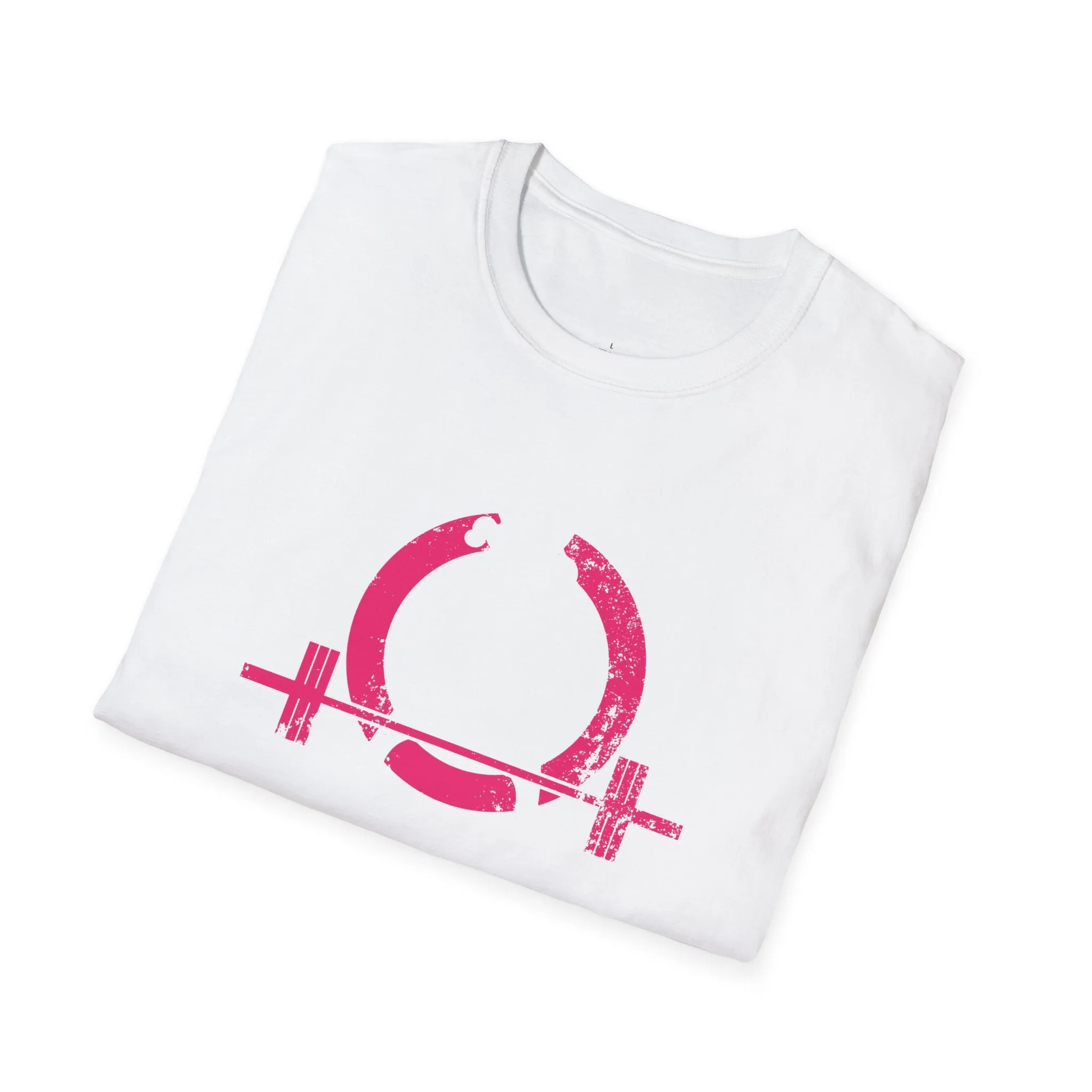 Unisex Softstyle T-Shirt - Color Distressed Logo - Plain Back