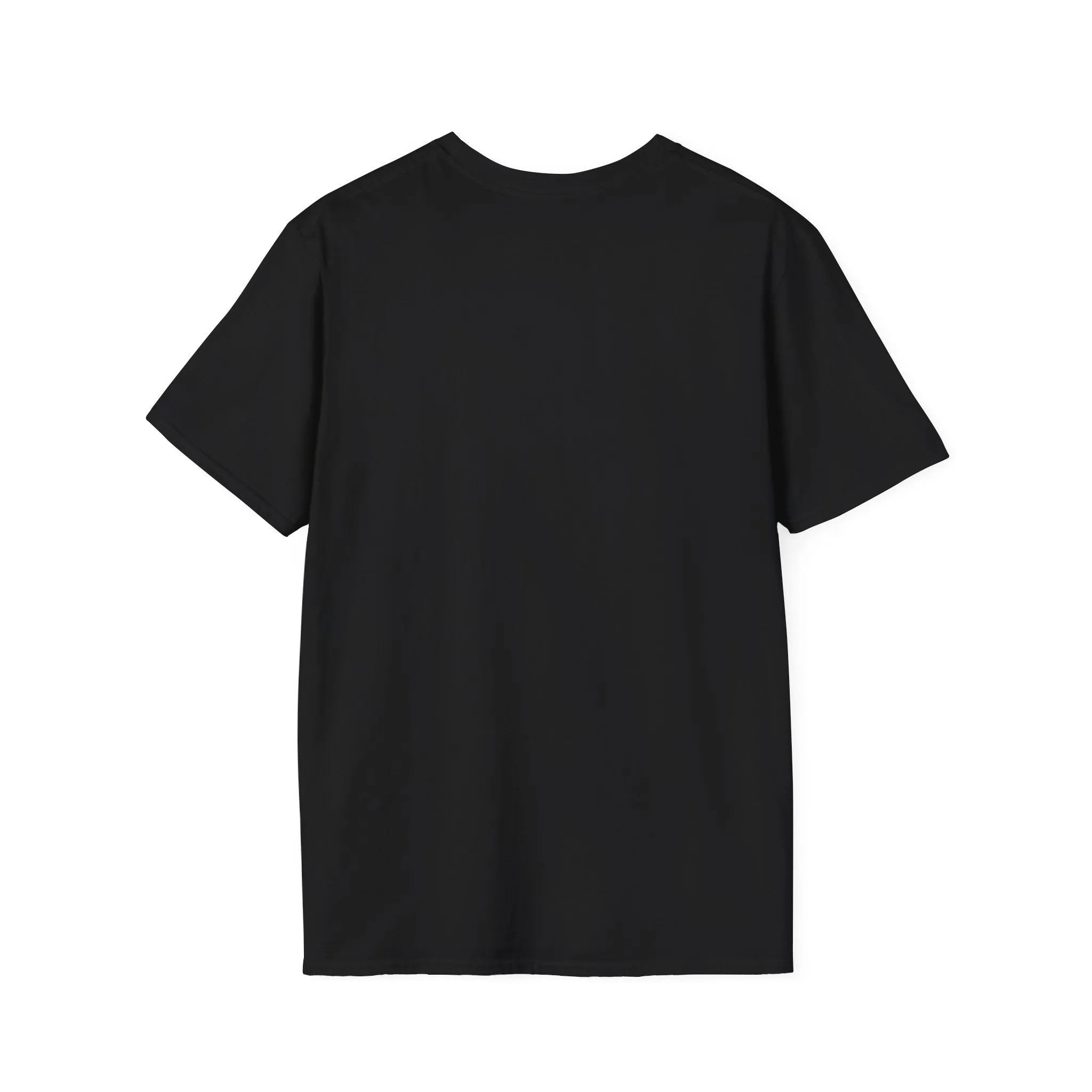 Unisex Softstyle T-Shirt - Color Distressed Logo - Plain Back