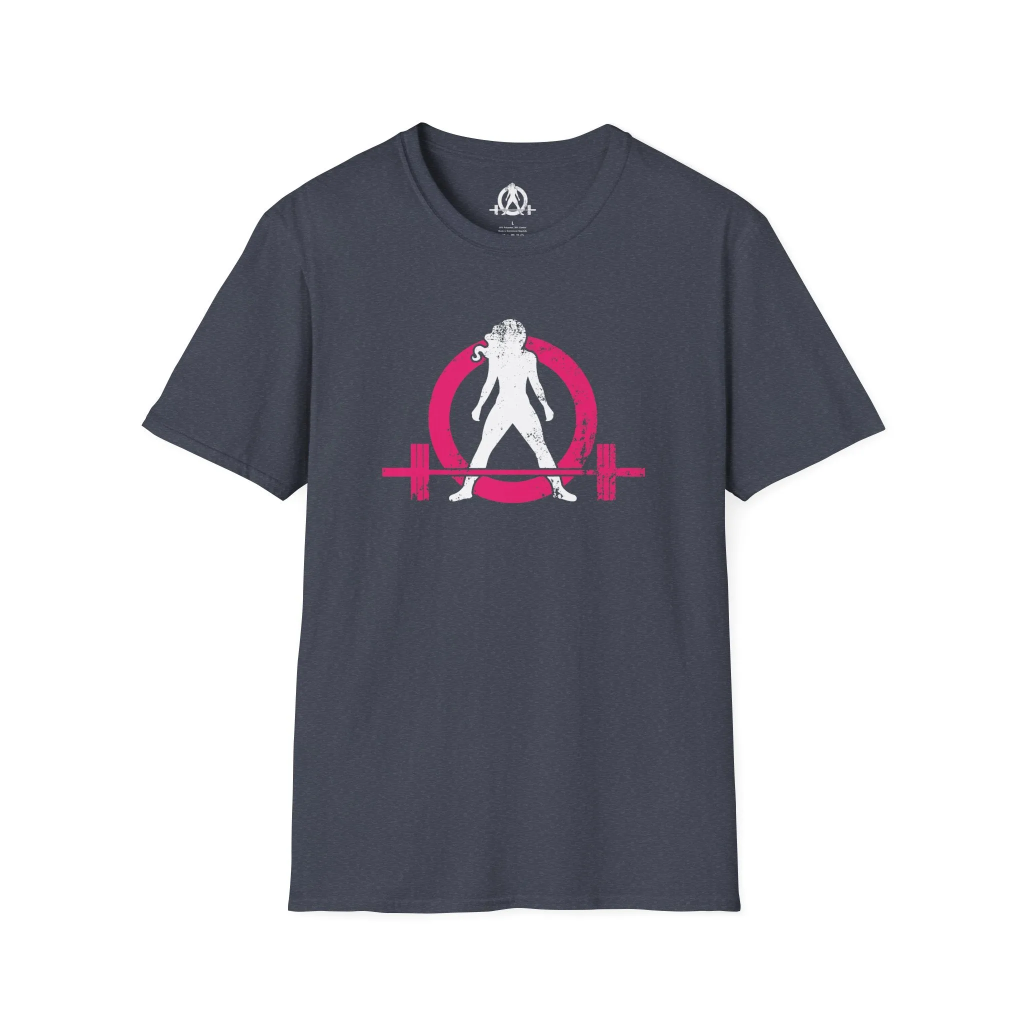 Unisex Softstyle T-Shirt - Color Distressed Logo - Plain Back