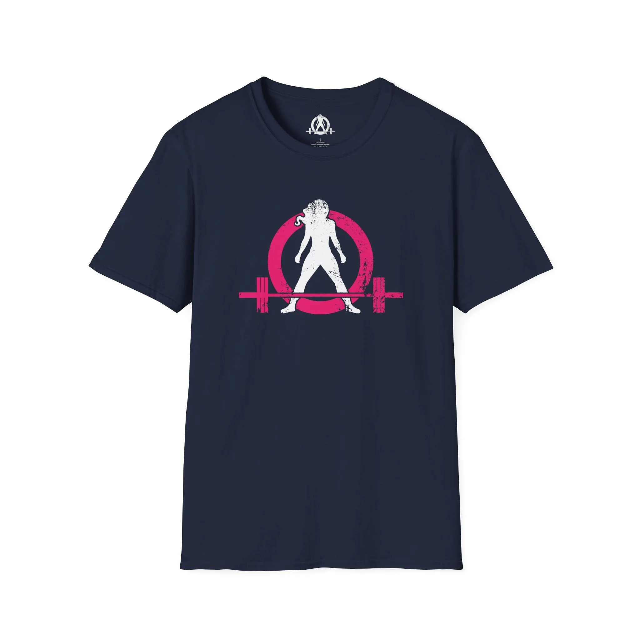 Unisex Softstyle T-Shirt - Color Distressed Logo - Plain Back
