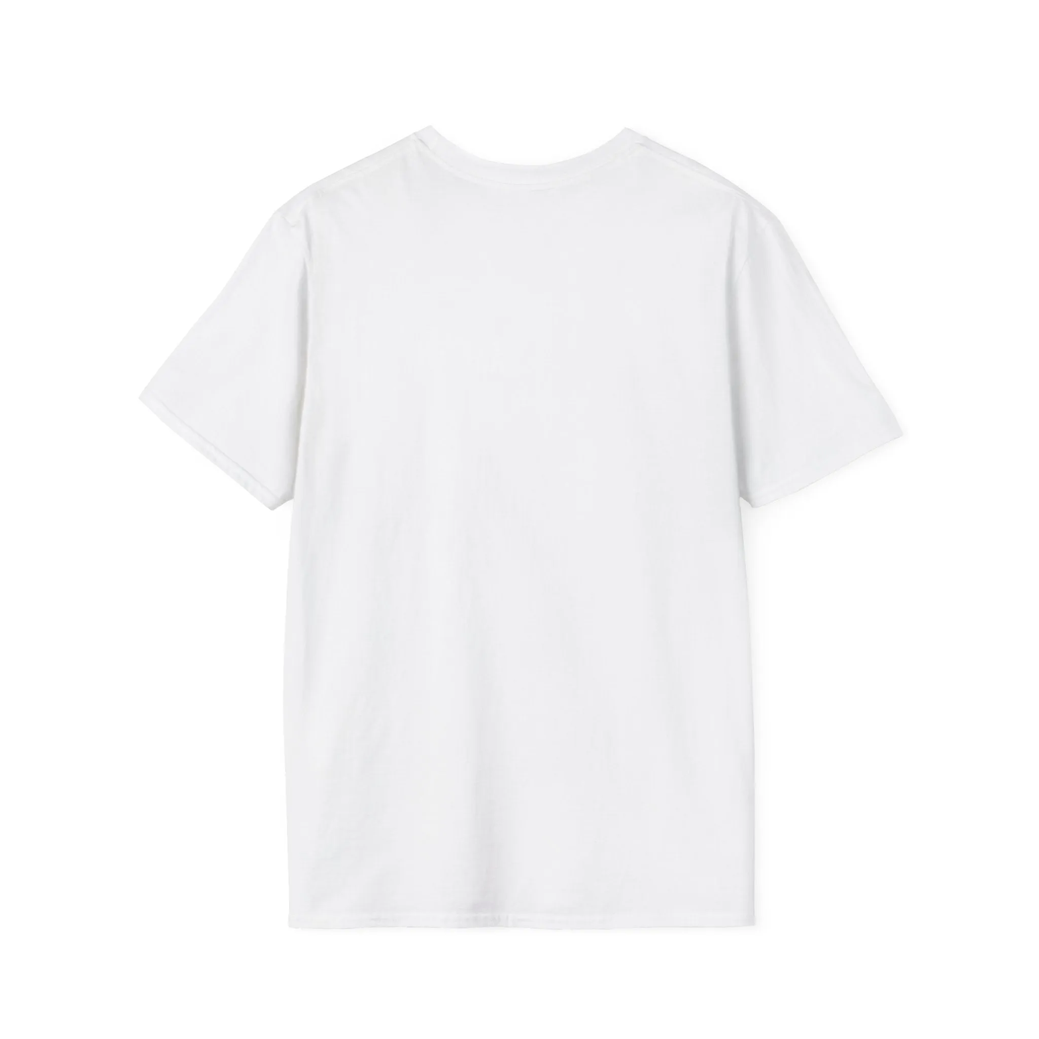 Unisex Softstyle T-Shirt - Color Distressed Logo - Plain Back