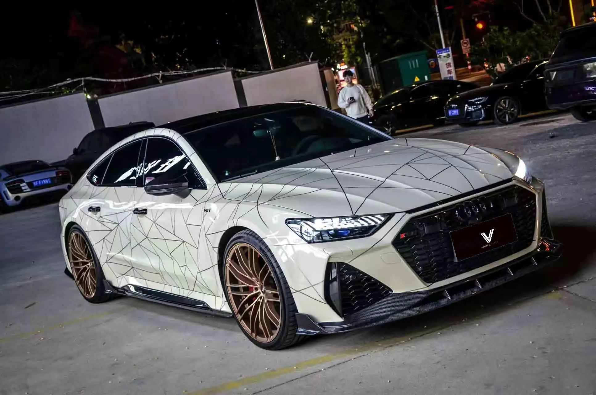 Ventus Veloce Side Skirts for Audi RS6 & RS7 C8 2020-ON Carbon Fiber