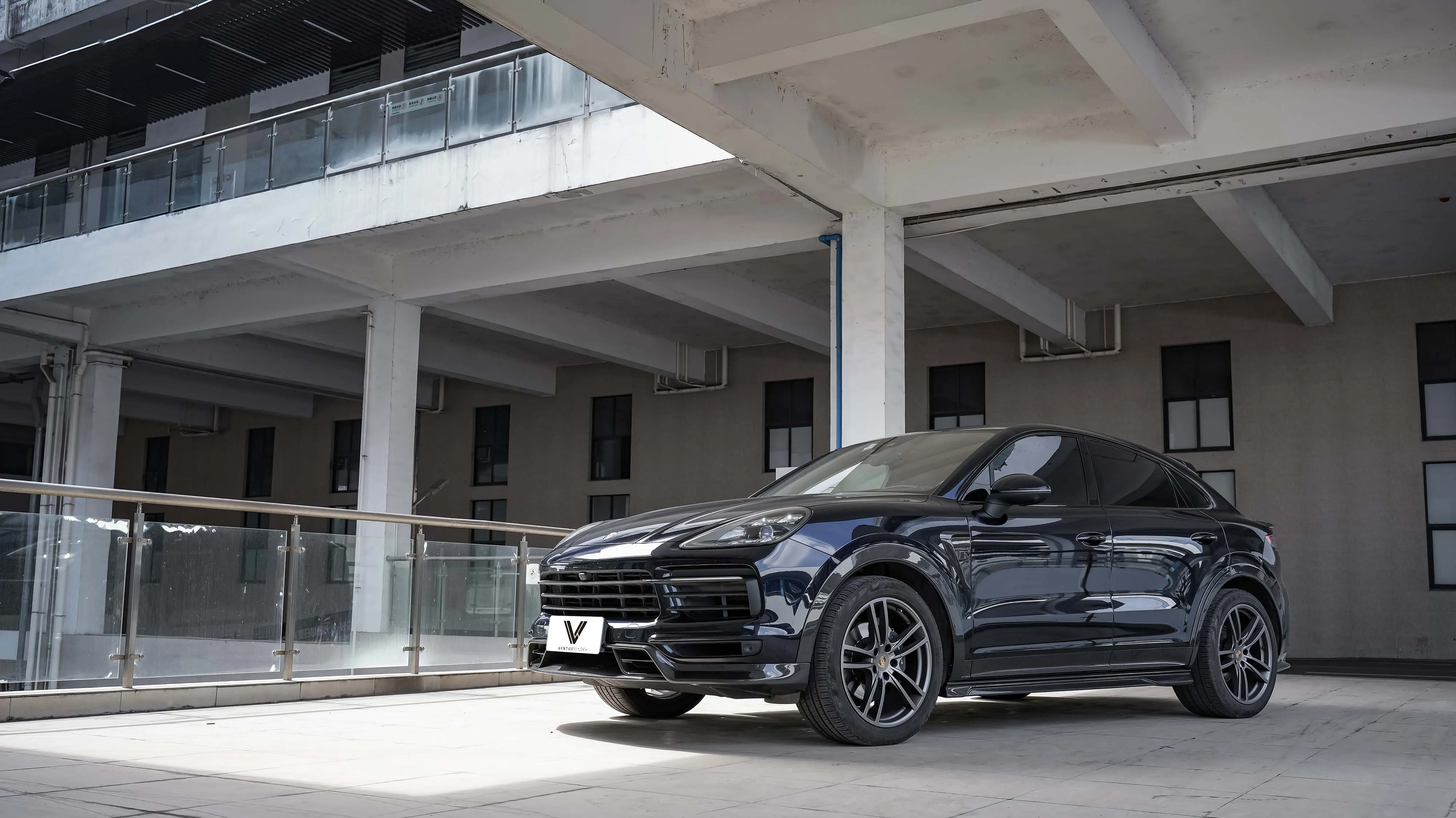 Ventus Veloce Side Skirts for Porsche Cayenne 9Y0 9Y0.1 9Y0.2 Coupe 9Y3 9Y3.1 9Y3.2 Turbo/E-Hybrid Carbon Fiber
