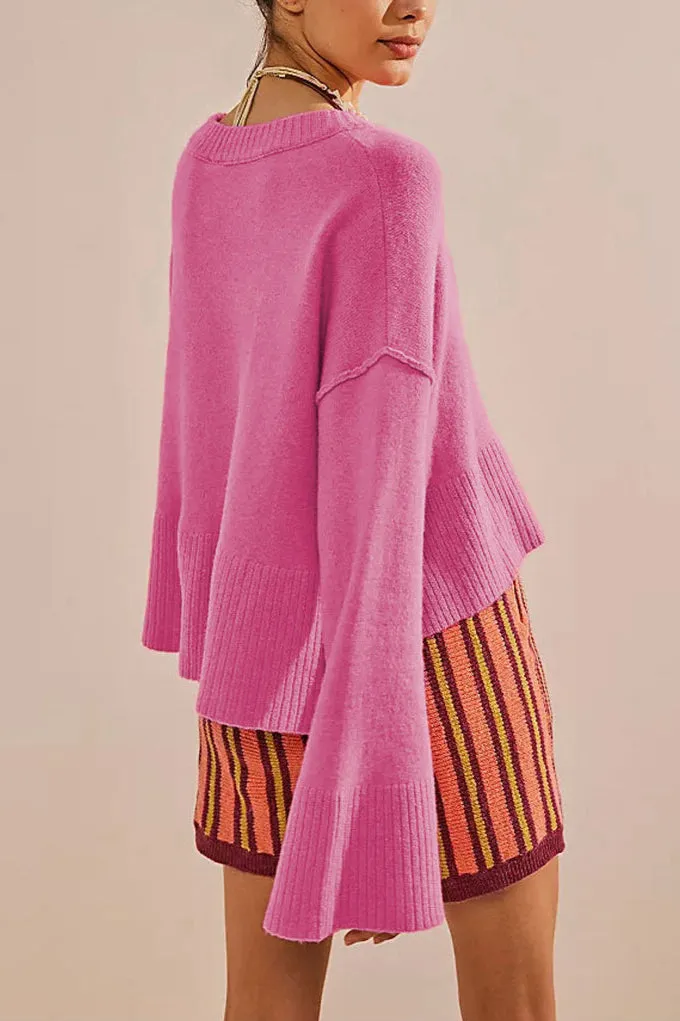 Vibrant Bell Sleeve Sweater