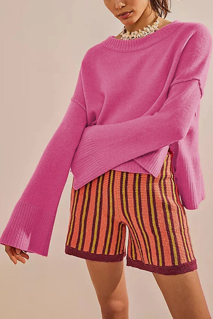 Vibrant Bell Sleeve Sweater