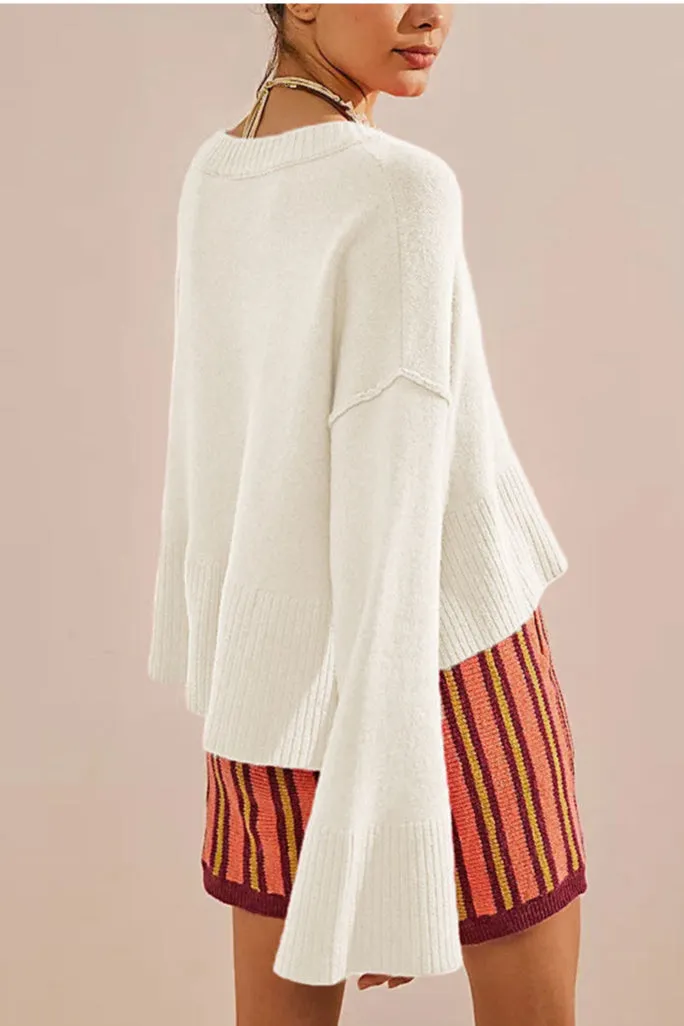 Vibrant Bell Sleeve Sweater