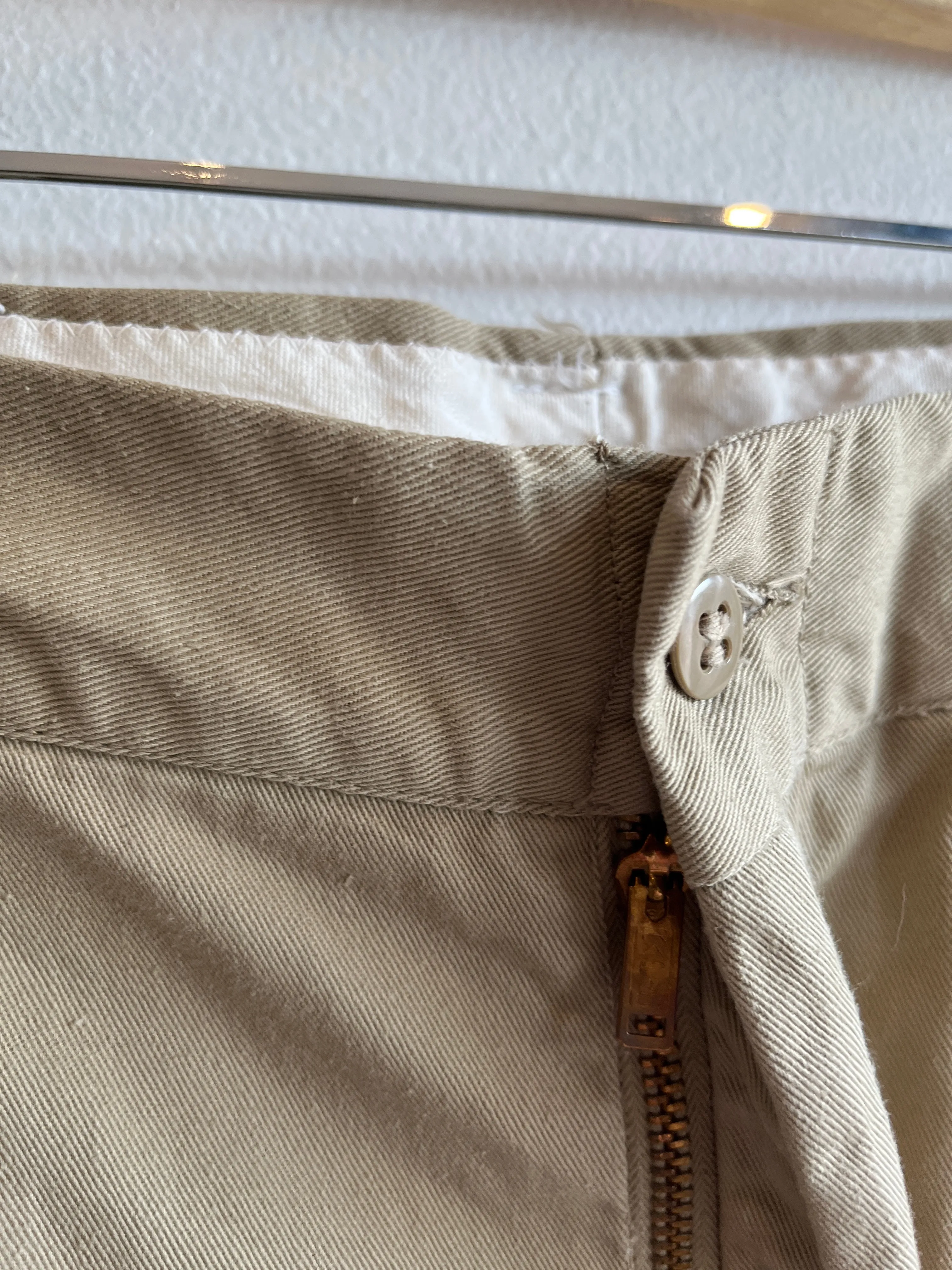 Vintage 1960/1970s Khaki Military Trousers