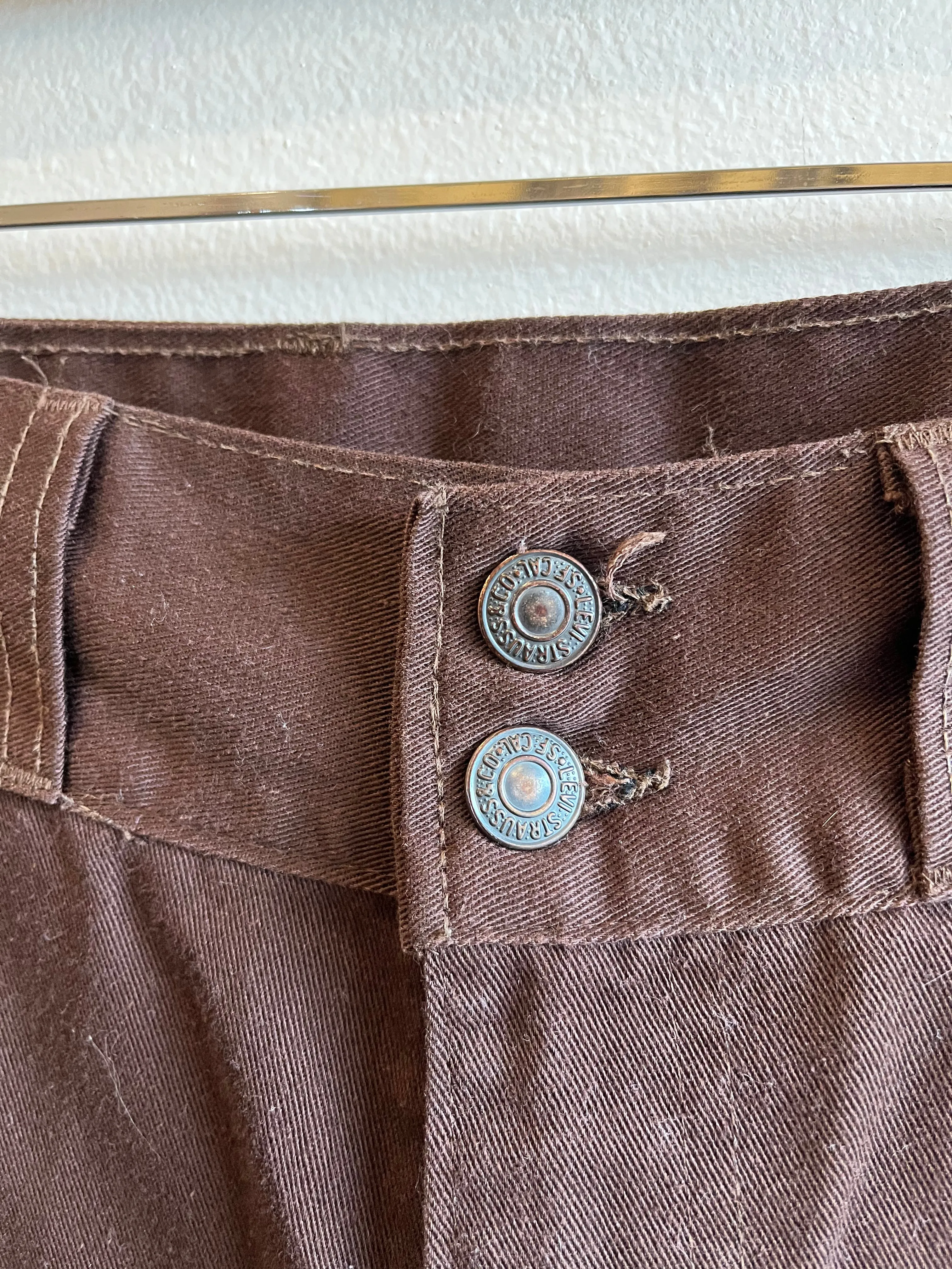 Vintage 1970's Levis Flare Pants - Brown