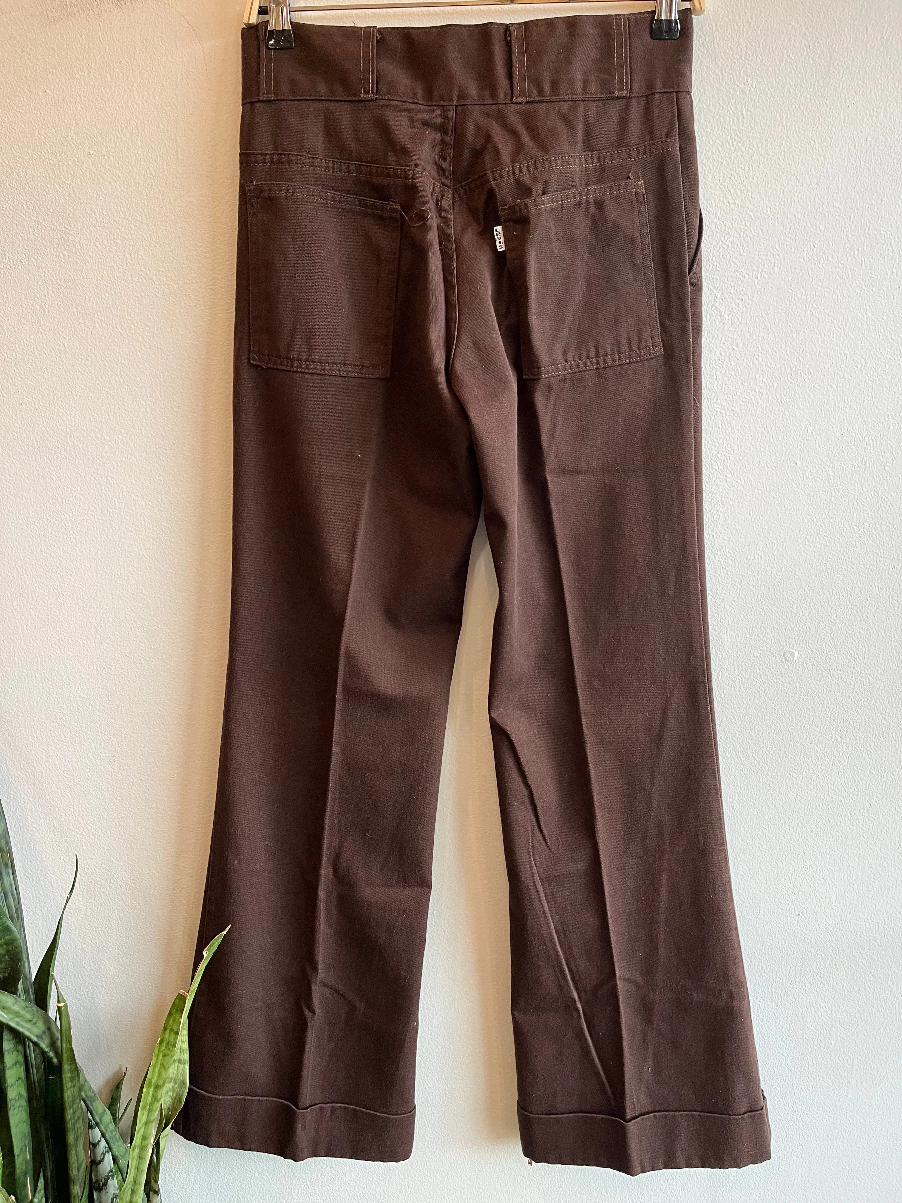 Vintage 1970's Levis Flare Pants - Brown