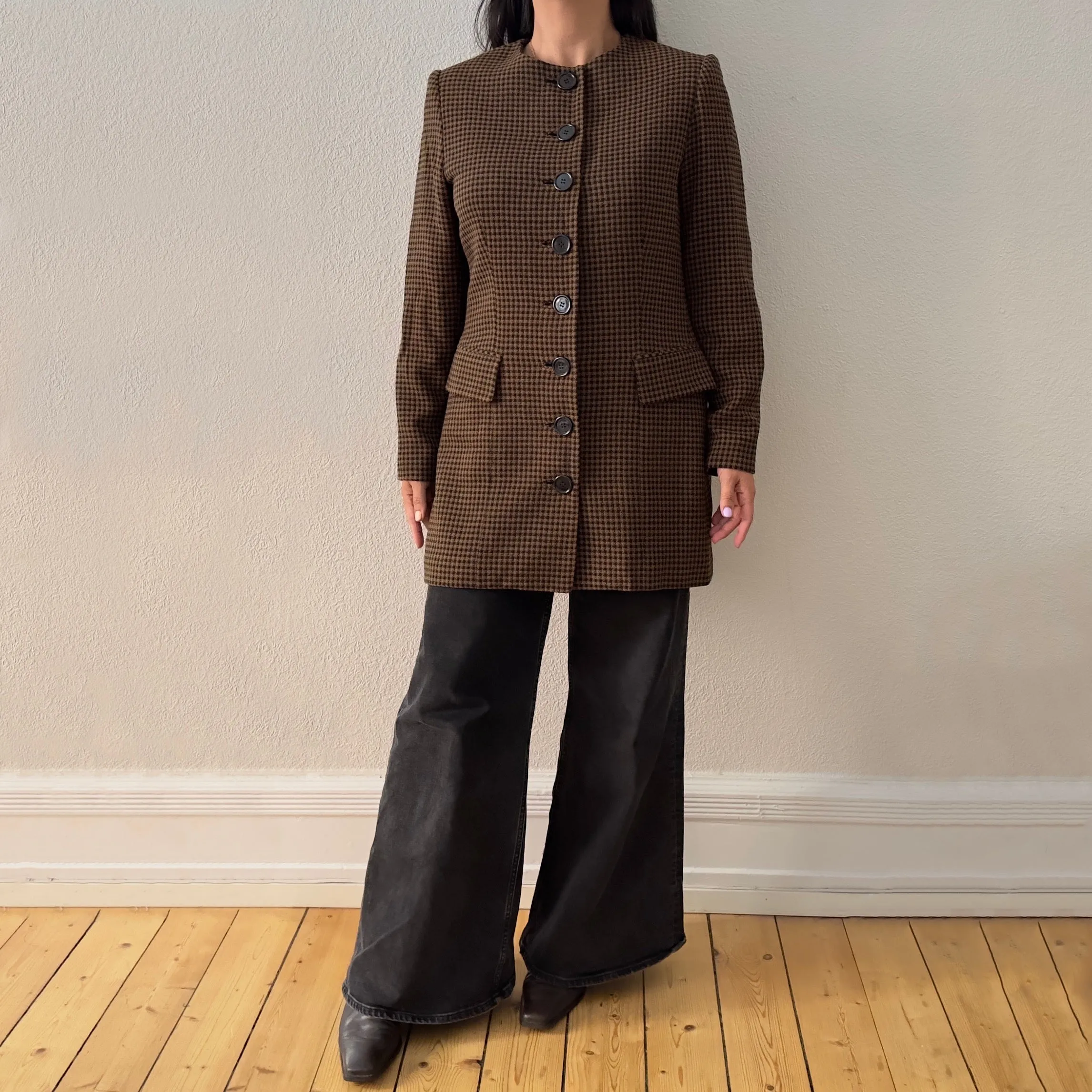Vintage David Hayes Checked Wool Jacket