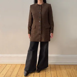 Vintage David Hayes Checked Wool Jacket