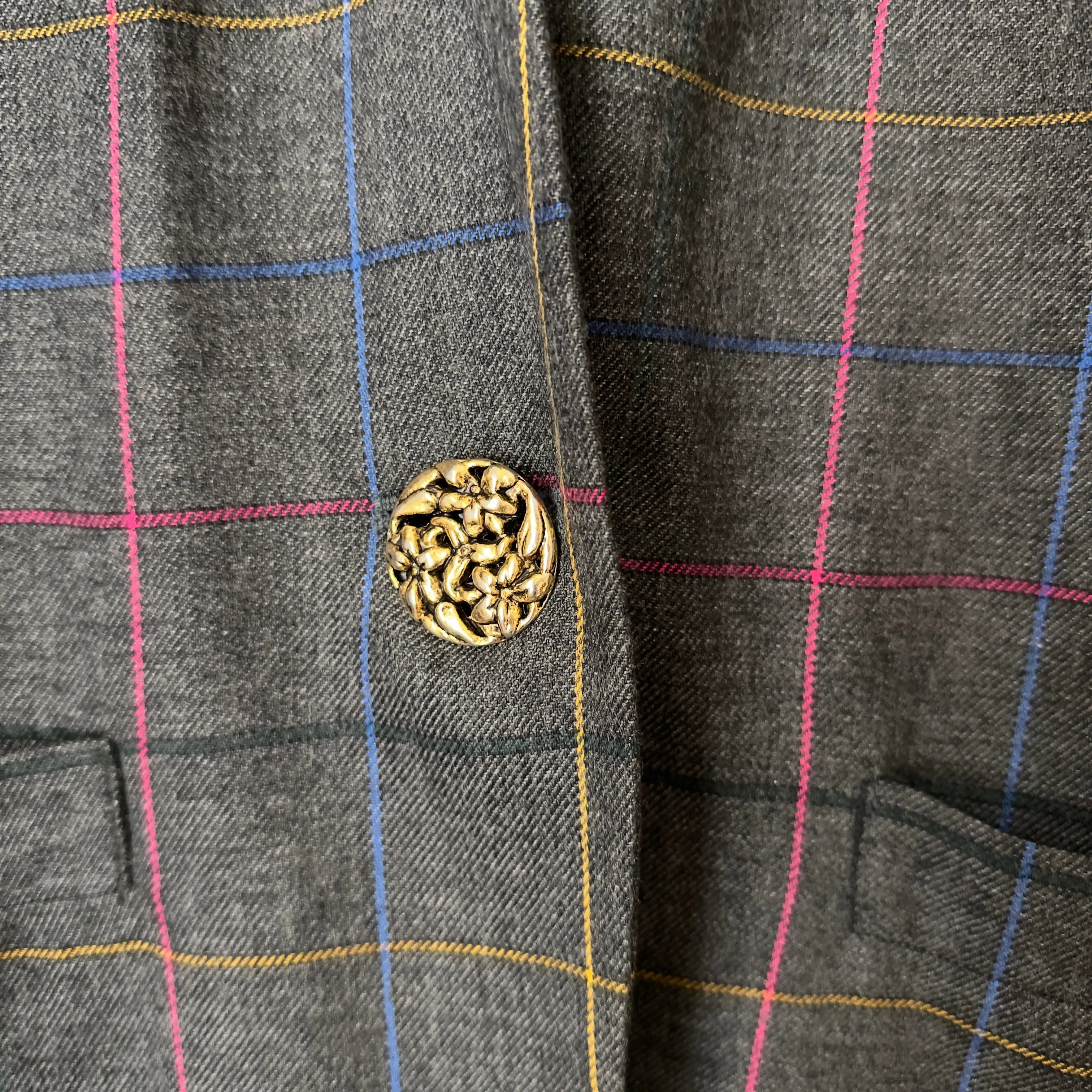 Vintage Oleg Cassini Grey Blazer