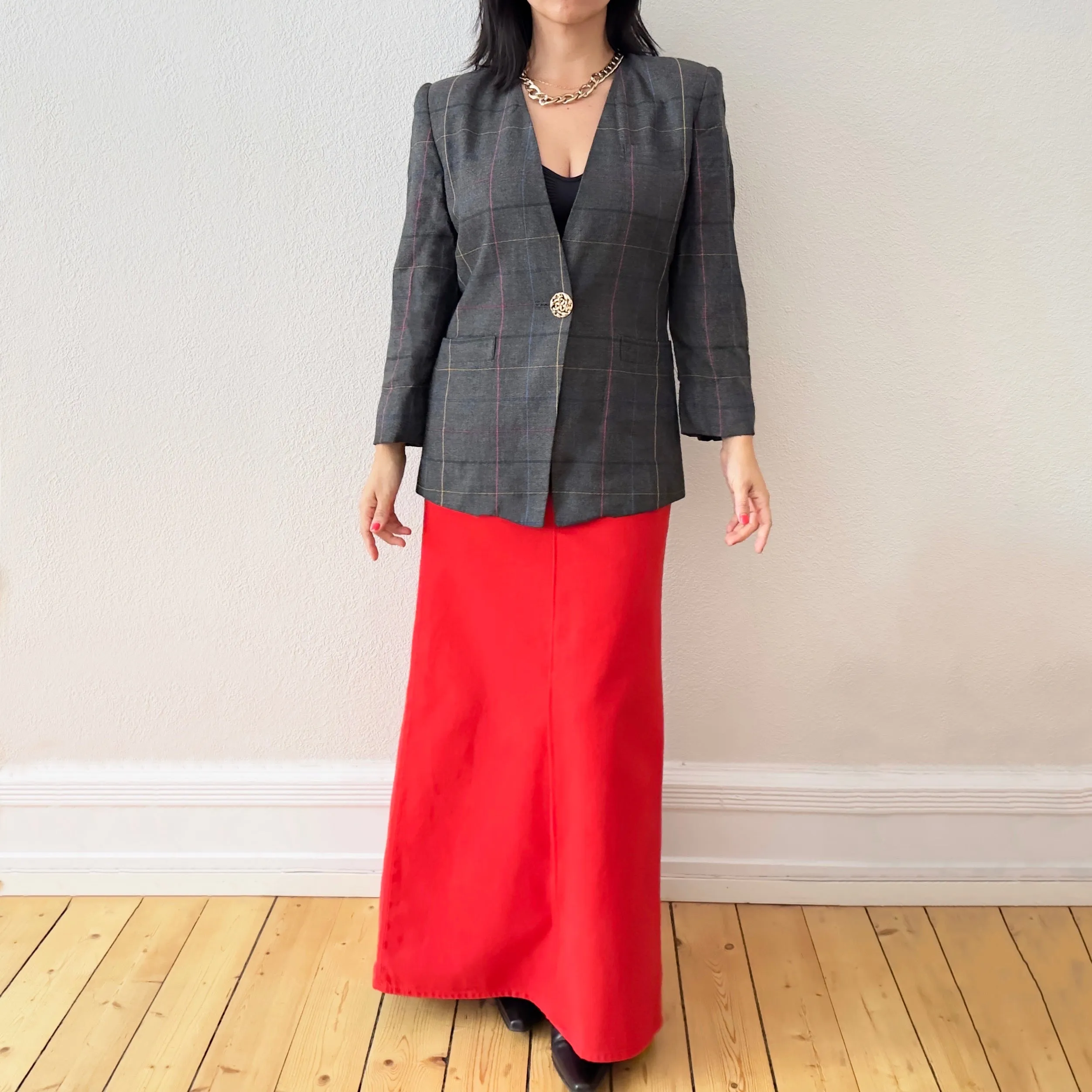Vintage Oleg Cassini Grey Blazer