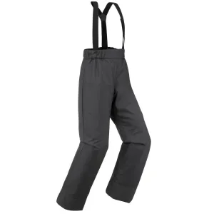 Wedze 100 Kid's Warm Ski Trousers - Waterproof - Dark Grey